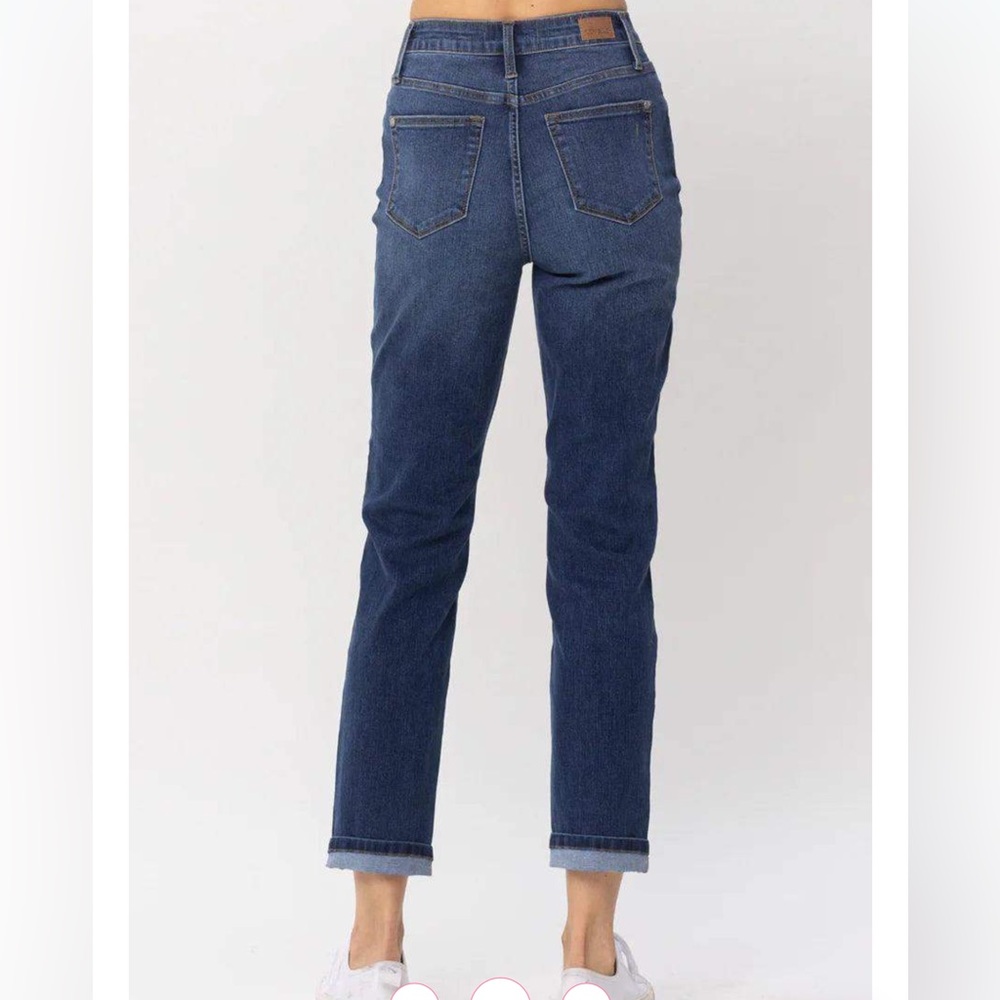 Judy Blue high rise Cool Denim boyfriend denim jeans Size 9 / 29 - Picture 3 of 15